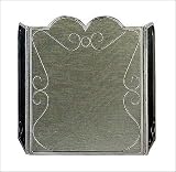 Outdoor Living : UniFlame 3 Panel Pewter Heavy Weight Wrought Iron Screen W/ Double Arch And Scrolls