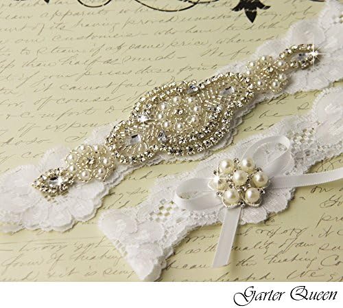 Bridal garter Wedding Garter Set heirloom Keepsake and Tossing Garter