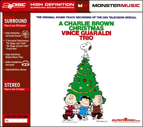 Vince Guaraldi A Charlie Brown Christmas Monster Music High Definition Surround Sound CD SUPERDISC