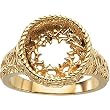 14K Yellow Gold Crown of Thorns Ring