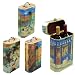 Two-Bottle Artist Wine Box Assorted print wooden wine box holds 2 bottles- 4 pcs. per case