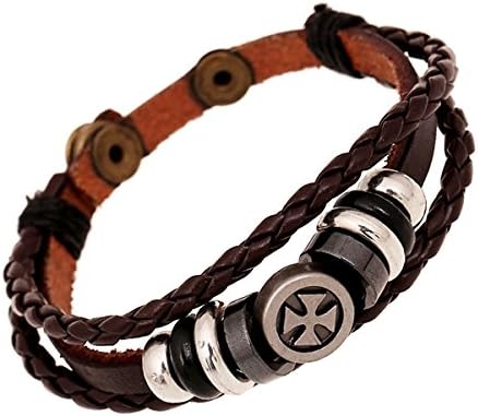 Vich Punk Handmade Leather (Cowskin/Cowhide) Bracelet/Bangle/Wristband