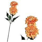 Single Stem Dahlia - Peach - Artificial Flower