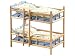 Etagenbett 53757 - Natur-Design mit Leiter, 63cm