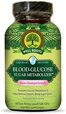 Well Roots Blood-Glucose Sugar Metabolizer Supplement, 60 Count by Well Roots