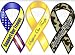Support Our Troops Car or Kitchen Ribbon Magnet - Set of 3 Different