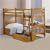BUNK BED WITH STORAGE AND 2 ECONOMY MATTRESS ( SINGLE SIZE 3FT 90 X 190CM)