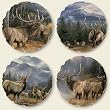 Highland Graphics-Mountain Meadows-Round Absorbent Tumbled Stone Coasters