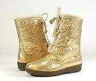 Coach Women's Tuesday Calf Winter Boot ( Gold/Natural, 8.5)