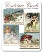 Christmas - Set of Four Gift Cards and Vellum Envelopes