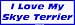 I Love My Skye Terrier Bumper Sticker