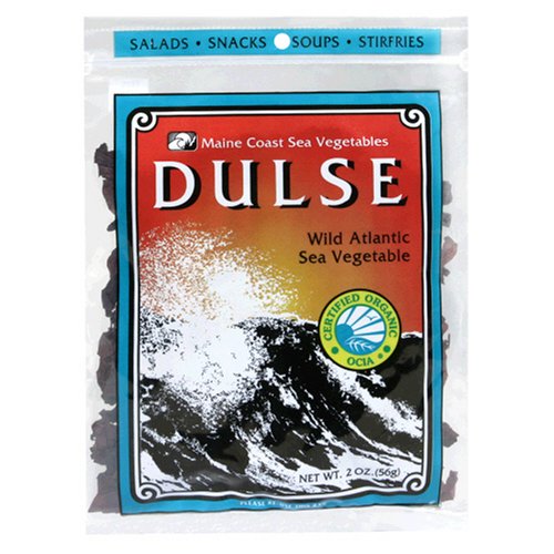 Maine Coast Sea Vegetables Dulse, Wild Atlantic Sea Vegetable, 2-Ounce Package (Pack of 6)