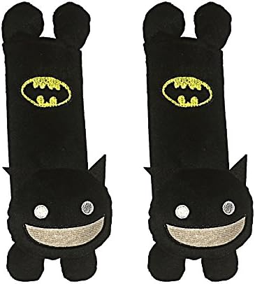 Batman &amp; Stitch Multi Use Auto Car seat belt cover Plush Seat Shoulder Pad Cushion 2 pcs One Pair