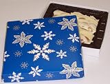 Scott's Cakes 1 lb. White Chocolate Almond Bark in a Snowflake Box