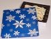 Scott's Cakes 1 lb. White Chocolate Almond Bark in a Snowflake Box