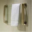 Thermique 37" Wall Mounted Heated Glass Towel Warmer with Timer - Polished Brass