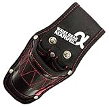 （まとめ）電工ポケット WAIST GEAR 【ドライバー2本/ペンチ差し】×5セット レッド（赤） マーベル MDP-63AR