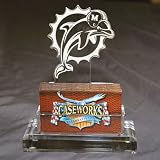 Miami Dolphins Nfl Business Card Holder W/ Gift Box