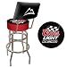 Trademark CLR1100 Coors Light Racing Padded Bar Stool with Back