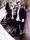 Twilight, New Moon, Eclipse, Breaking Dawn Kristen Stewart and Robert Pattinson Signed Autographed 8.5 x 11 Photograph, Authentic with COA