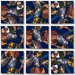 B Dazzle Fly Fishing Scramble Squares 9 Piece Puzzle