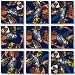 B Dazzle Fly Fishing Scramble Squares 9 Piece Puzzle