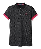 (フレッドペリー)FRED PERRY F5173 NARROW COLLAR PIN DOT POLO SHIRT BLACK×OFF DOT 07 KIX・S