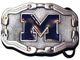 U5 Michigan University Wolverines Belt Buckle Football