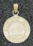 Michigan State Spartans Solid 14K Gold University Seal 5/8 14K Pendant