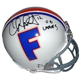 Chris Leak Autographed Florida Gators (Throwback) Mini Helmet w/ "06 Champs"