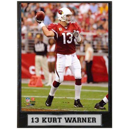 Encore Select 510-FBAZ13 Arizona Cardinals Kurt Warner 9x12 Plaque