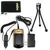 HQRP Replacement New Battery Charger for HP Photosmart R707 R707xi, R707v & R725 Digital Camera + HQRP Mini Tripod + HQRP Carrying Bag