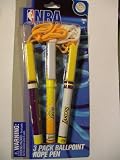 Los Angeles Lakers NBA Officially Licensed Ballpoint rope pens 3 pack