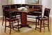 Wildon Home 10179Series Inglewood Counter Height Table Set in Walnut Finish
