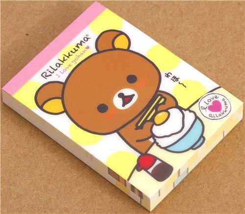 Imagen 2 de Bloc de Notas del Oso Rilakkuma con un plato de huevos