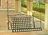 Wrought Iron Porch Swing - Lattice (Black Pewter) (24"H x 43"W x 21"D)