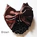 Satin Lady Bow Hair Bun Net Snood Crochet Net Bun Hair Cover Women Hair Accessories