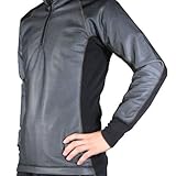 ラフアンドロード (ROUGH&ROAD) ウインドガード ストレッチ アンダーシャツ 防風 放熱を抑制 ブラック M RR6885