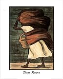 Mujer Con Canasta Diego Rivera ART PRINT POSTER RARE - 16 x 20
