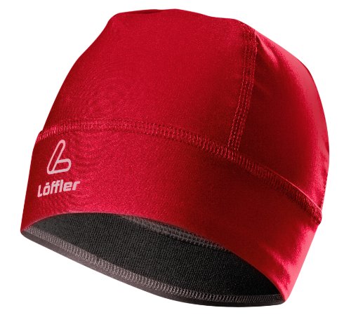 L&ouml;ffler Herren M&uuml;tze Elastic, rot, 1