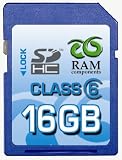 Produkt-Bild: RAM Components 16GB Secure Digital High Capacity Speicherkarte (SD HC Class 6 Card) f&uuml;r Canon EOS 450D