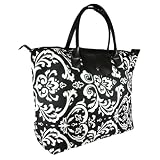 Extra Large Foldable Tote Bag in Heart, Zebra or Damask Print ~ Texcyngoods
