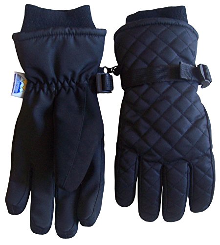 N'Ice Caps Kids Unisex Thinsulate and Waterproof Quilted Ski Gloves