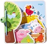 HABA Wooden Farm Friends Baby Book [並行輸入品]