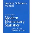 Student Solution Manual for Modern Elementary Statistics