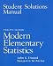  : Student Solution Manual for Modern Elementary Statistics