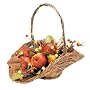 GKI Bethlehem Lighting 16-Inch 20 LED Light Magnolia Twig Rattan Basket, Battery Operated