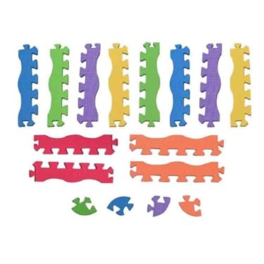 Edushape Edu Tiles 16 Piece Edges Corners Set For Playmats