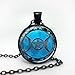 AoYa Lady's Retro Pendant Necklace Personalized Sagittarius Special Design Chain Necklace-Black