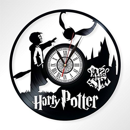 Harry Potter vinyl record wall clock, art home decor, decorate your home with modern art, best gift handmade, perfect gift for fans, 010